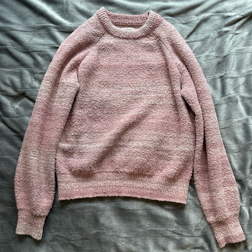 Frank & Oak Pink Stripes sSeater